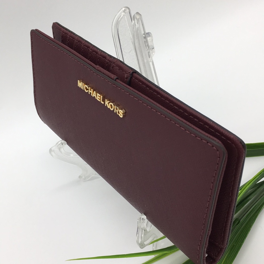 Michael Kors Jet Set Flat Slim Bifold Wallet Merlo - Picture 3 of 8